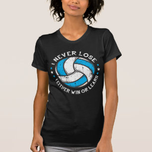 Camiseta Adaptador De Motivação De Voleibol Nunca Perder
