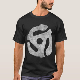 Camiseta Adaptador De Registro De 45 Rpm Retroativo