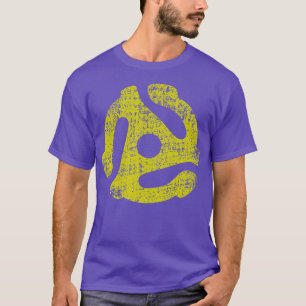 Camiseta Adaptador DJ 45 RPM Estilo de Vintagem Registro In