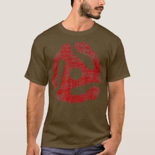 Camiseta Adaptador DJ 45 RPM Estilo de Vintagem Registro In
