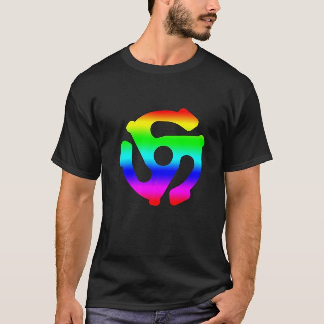 Camiseta Adaptador Lgbt Vinil Dj Turntable Record Music Pla (Frente)
