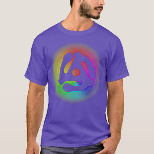 Camiseta Adaptador Rainbow Electronic Dance Music DJ de 45 