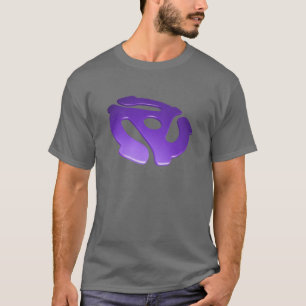 Camiseta Adaptador roxo de 3D 45 RPM