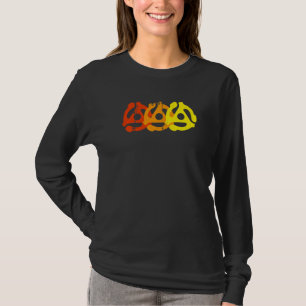 Camiseta Adaptadores de registro de 45 RPM, giroscópio retr