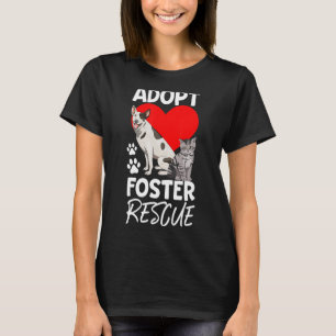 Camiseta Adaptar as mulheres do resgate de pés Pet Animal L