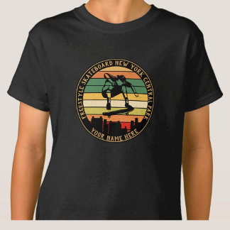 Camiseta Add Name Change ALL Text Freestyle Skateboard     