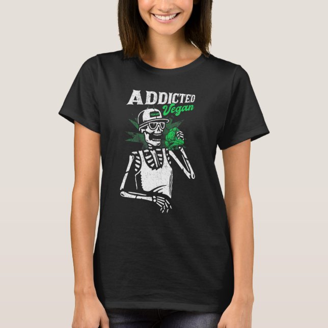 Camiseta Addicted Vegan World Vegetarian Day Veggies (Frente)