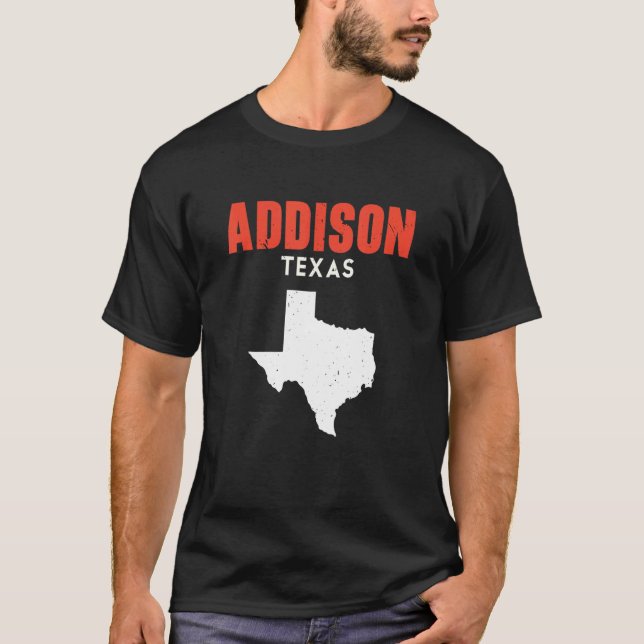 Camiseta Addison Texas USA State America Travel Texas (Frente)