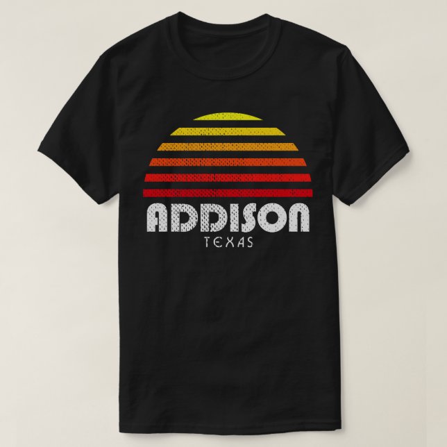 Camiseta Addison Texas Vacation Sunset TX (Frente do Design)