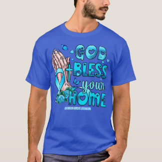 Camiseta Addisons Doença Consciência deus abençoe esperança