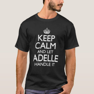 Camiseta Adelle Name Keep Calm Funny