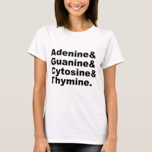 Camiseta Adenina Guanina Citosina Nucleótidos de ADN da ti