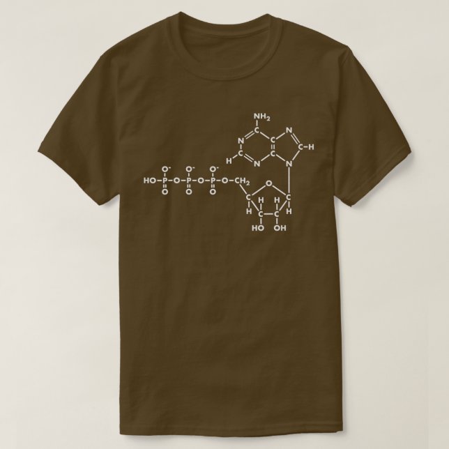Camiseta Adenosina rifosfato AP Química Orgânica (Frente do Design)