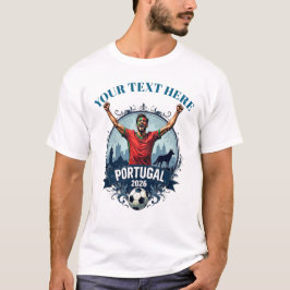 Camiseta Adepto Personalizado da Seleção de Futebol de Port