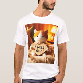 Camiseta Adequação de Gatos Adorável com Mensagem Sensível