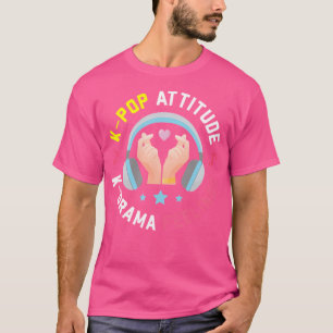 Camiseta Adereços de K-Pop para Fãs de K-Drama Coreano
