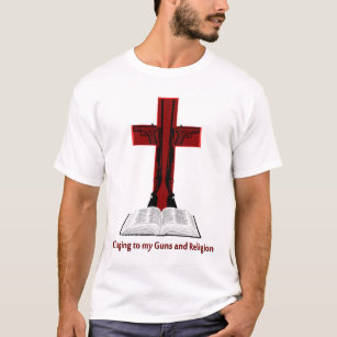Camiseta Aderir-se a minhas armas e religião
