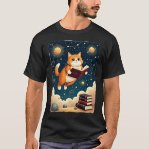 Camiseta Adesiva Gato Minhoca Cósmico Espaço Leitu