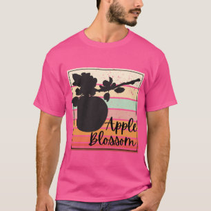 Camiseta Adesivo Arco-íris Flor de Flor de Maçã do Estado d