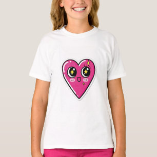 Camiseta Adesivo Clássico em Forma de Coração   Amor Minima