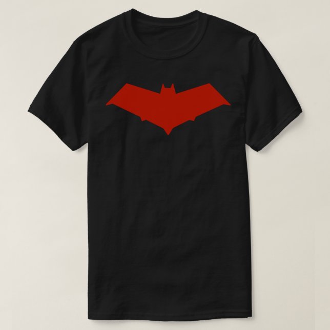 Camiseta adesivo com o logótipo da dama Hoodjason vermelho (Frente do Design)