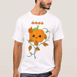 Camiseta Adesivo de Abóbora e Vinhas