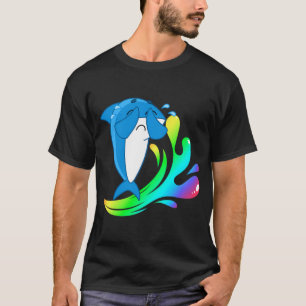Camiseta adesivo de baleia icônico