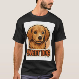 Camiseta Adesivo de Cachorrinho Fofo: Design de Decalque de