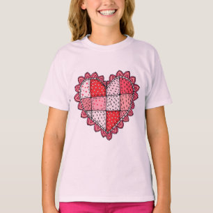 Camiseta Adesivo de Estilo de Arte Doodle do Coração do Dia