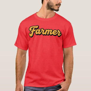 Camiseta Adesivo de Fazendeiro Retro