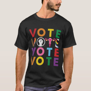 Camiseta Adesivo de progresso da igualdade de votos1