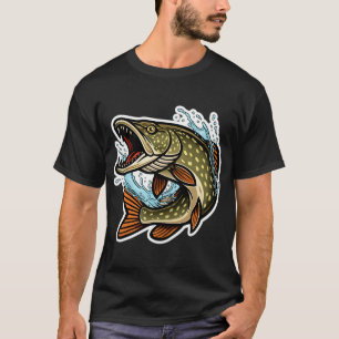Camiseta Adesivo de salto de lúcio do norte