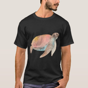 Camiseta Adesivo de tartaruga marinha aquarela