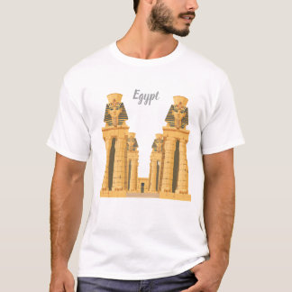 Camiseta Adesivo de Templo Egípcio Antigo