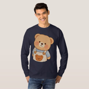 Camiseta Adesivo de Urso de Pelúcia Fofo – Kawaii Adorável