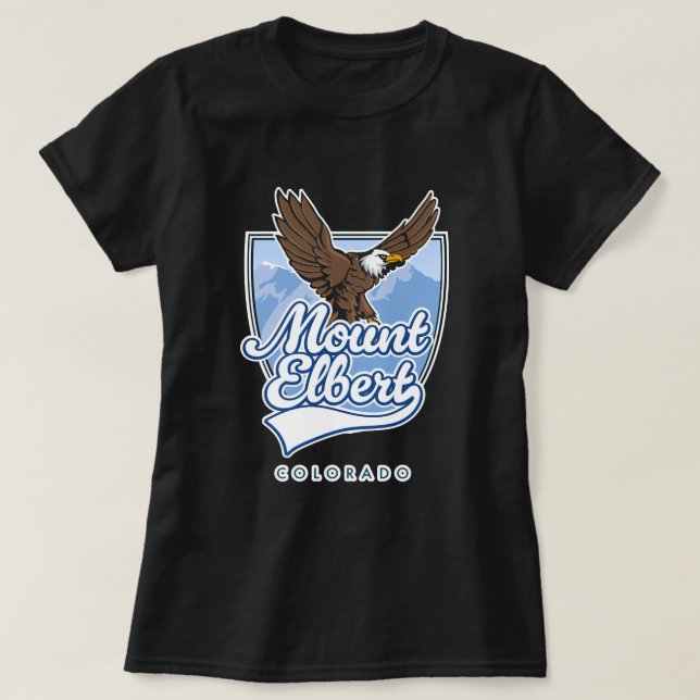 Camiseta Adesivo de viagem para Monte Elbert (Frente do Design)