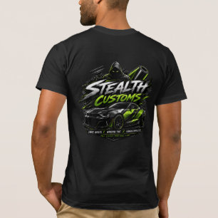 Camiseta Adesivo de Vinil Stealth Customs Janela Tom Gráfic