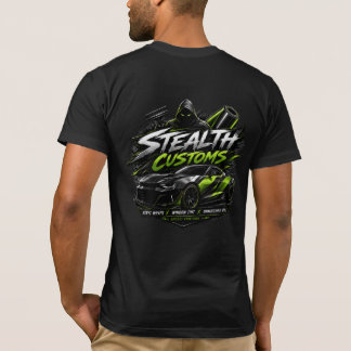 Camiseta Adesivo de Vinil Stealth Customs Janela Tom Gráfic