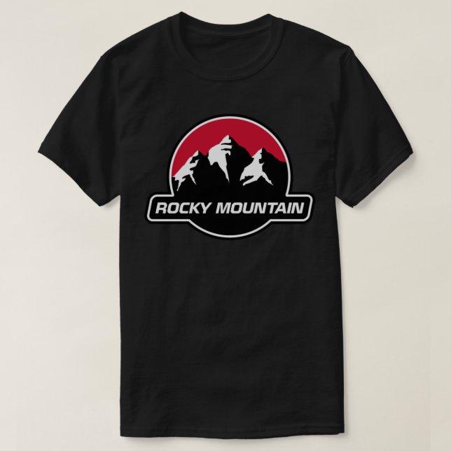 Camiseta Adesivo do logótipo da mtb da montanha Rocky (Frente do Design)