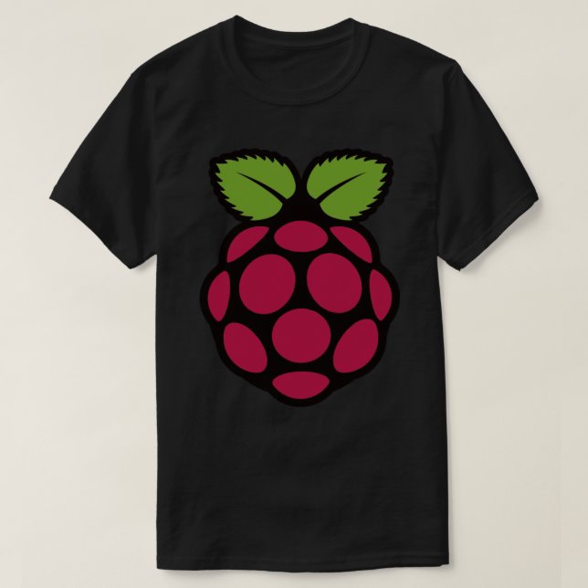 Camiseta Adesivo do logotipo Raspberry Pi.png (Frente do Design)