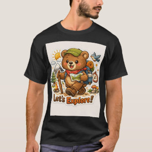 Camiseta Adesivo do Urso Aventureiro