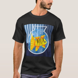 Camiseta Adesivo transparente de peixe