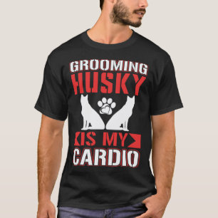 Camiseta Adestramento Divertido de Husky é meu Cárdio Husk