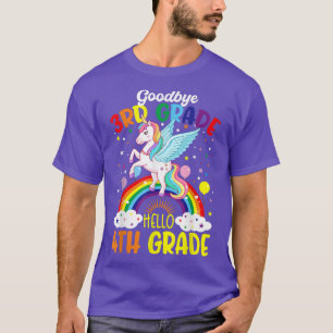 Camiseta Adeus, 3º ano, Alô, 4º ano, Unicorn Girls 20