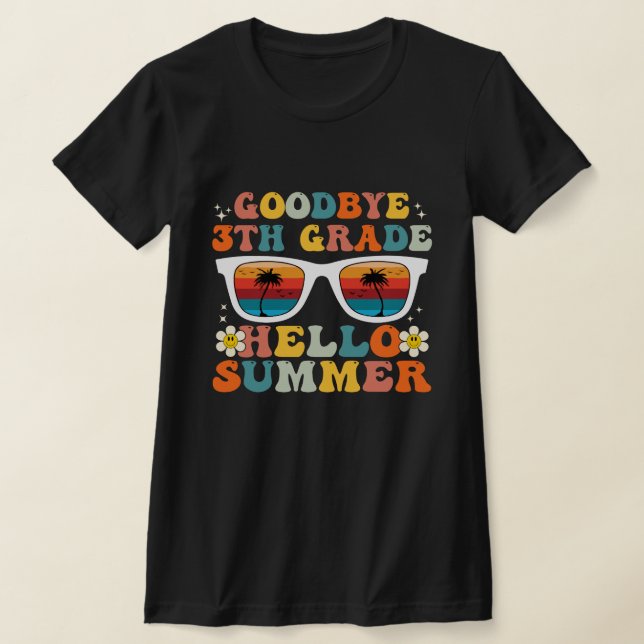Camiseta Adeus, 3º ano, Alô, Engraçado Verão, 3º ano (Postura )