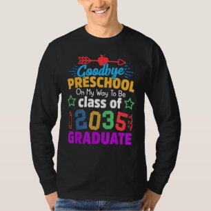 Camiseta Adeus, Classe Pré-Escolar De 2035, Formando Olá Ki