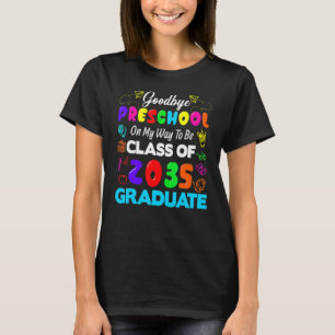 Camiseta Adeus, Classe Pré-Escolar De 2035, Formando Olá Ki