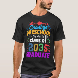 Camiseta Adeus, Classe Pré-Escolar De 2035, Formando Olá Ki