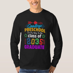 Camiseta Adeus, Classe Pré-Escolar De 2035, Formando Olá Ki