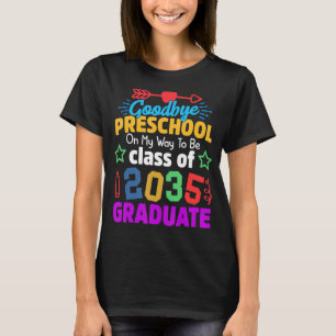 Camiseta Adeus, Classe Pré-Escolar De 2035, Formando Olá Ki